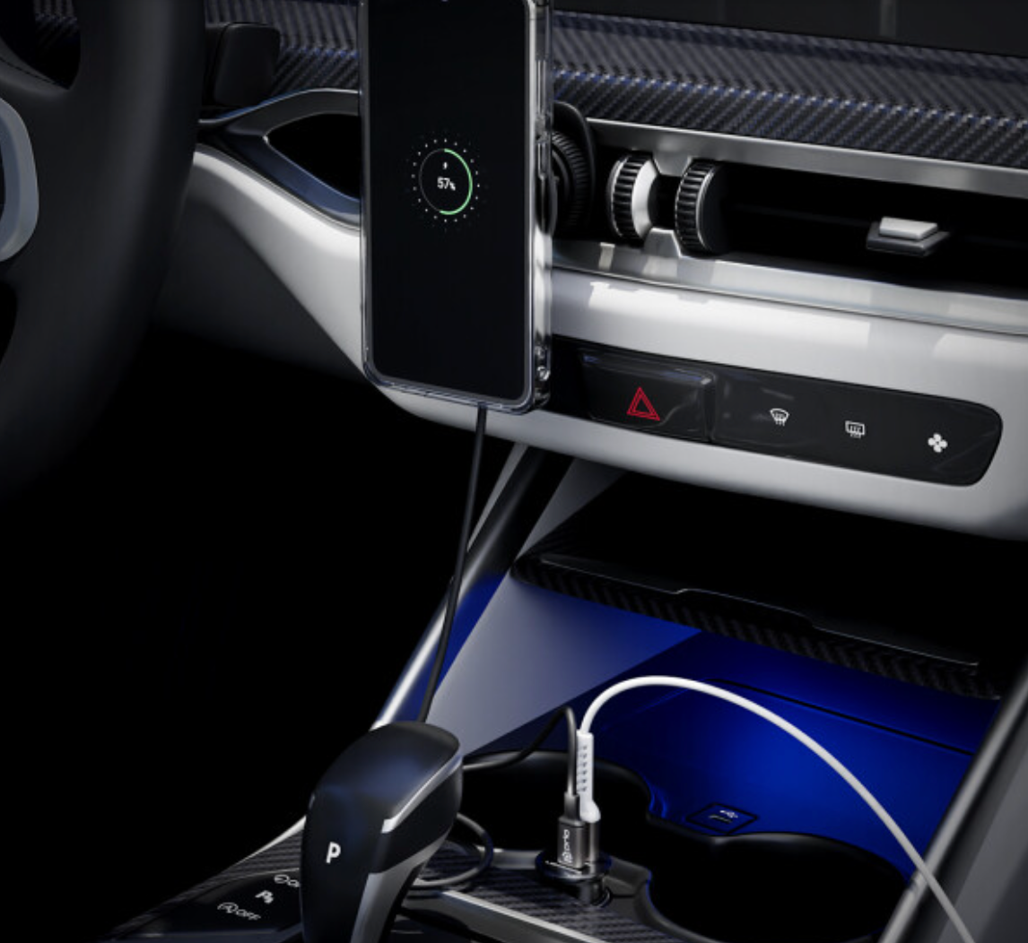 Incarcator rapid auto - USB A si USB C